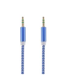 Tellur Auxiliary Audio Cable Στερεοφωνικό καλώδιο ήχου Αρσενικό/Αρσενικό μήκους 1 μέτρου σε μπλε