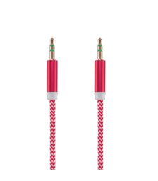 Tellur Auxiliary Audio Cable Στερεοφωνικό καλώδιο ήχου Αρσενικό/Αρσενικό μήκους 1 μέτρου σε κόκκινο