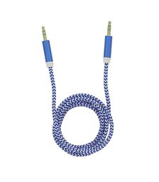 Tellur Auxiliary Audio Cable Στερεοφωνικό καλώδιο ήχου Αρσενικό/Αρσενικό μήκους 1 μέτρου σε μπλε