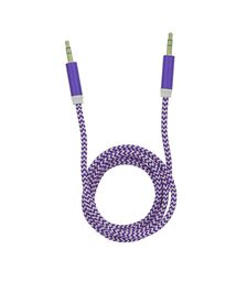 Tellur Auxiliary Audio Cable Στερεοφωνικό καλώδιο ήχου Αρσενικό/Αρσενικό μήκους 1 μέτρου σε μωβ