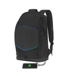 Tellur GlowPack Laptop Backpack Ευρύχωρο Backpack με LED λωρίδες φωτισμού και θήκη για laptop έως 15,6" – Black (TLL611282)