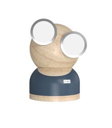 Designnest® GoggleLamp |Mr Watt| Επιτραπέζιο Φωτιστικό από ξύλο σφενδάμου και αλουμίνιο με ρύθμιση φωτεινότητας αφής (grey/blue/wood)