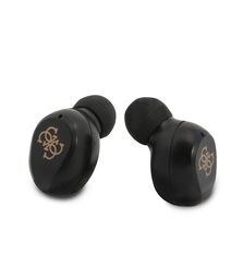 Guess Bluetooth Stereo Headset 5.0 True Wireless Ασύρματα Ακουστικά & θήκη φόρτισης (Gold - GUTWST31ED)