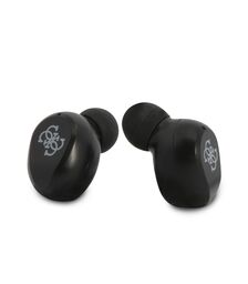 Guess Bluetooth Stereo Headset 5.0 True Wireless Ασύρματα Ακουστικά & θήκη φόρτισης (Μαύρα - GUTWST31EK)
