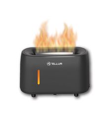 Tellur Flame Aroma Diffuser Ηλεκτρονικός υγραντήρας τηλεχειριζόμενος σε σκούρο γκρι χρώμα (TLL441131)