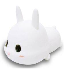 Designnest® Meng Rabbit Night Lamp Κουνελάκι Φωτιστικό νυκτός από μαλακή σιλικόνη με χρονοδιακόπτη