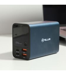 Tellur Ultra Pro Powerbank PD903 27.000mAh σε μπλε χρώμα με 2xUSB-A & 2xUSB-C θύρες φόρτισης (TLL158391)
