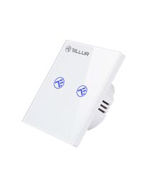 Tellur WiFi Switch 2 Ports 1800W Έξυπνος διακόπτης WiFi 2 θυρών σε λευκό (TLL331491)