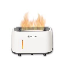 Tellur Flame Aroma Diffuser Ηλεκτρονικός υγραντήρας τηλεχειριζόμενος σε λευκό χρώμα (TLL441121)