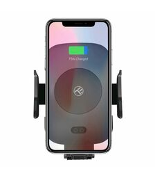 Tellur Fast Wireless Car Charger & Motorized Mount Βάση ασύρματης φόρτισης & Ασύρματος ταχυφορτιστής αυτοκινήτου κατάλληλος για Smartphone (Black)