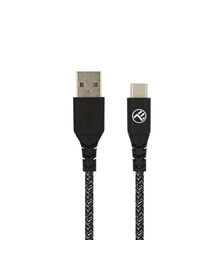 Καλώδιο φόρτισης και δεδομένων Tellur Green Data Cable USB σε USB Type-C – 1 μέτρο σε μαύρο χρώμα