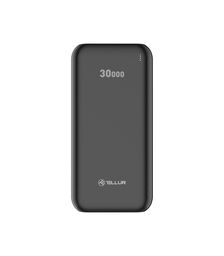 Tellur Powerbank PBC303 30.000mAh σε μαύρο χρώμα με 2x USB, 1xUSB-C (TLL158321)