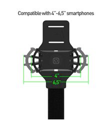 Tellur A100 Αθλητική θήκη μπράτσου Smartphone 4,0″- 6,5″ σε μαύρο χρώμα – TLL191031