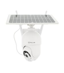 Tellur WiFi Solar Outdoor Camera Έξυπνη IP Κάμερα εξωτερικού χώρου WiFi σε λευκό χρώμα, Solar, P&T, FullHD, 1080p, PIR