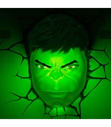 3D Light FX – 3DL – Marvel Hulk Face 3D Deco Light