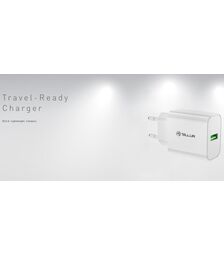 Tellur Οικιακός Φορτιστής USB-A με QuickCharge 3.0 (QC3.0 18W) σε λευκό χρώμα (TLL151401)