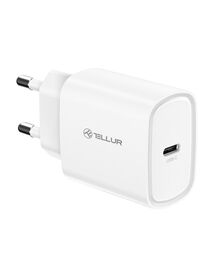 Tellur Οικιακός Φορτιστής USB-C με PD 3.0 (PD3.0 20W) σε λευκό χρώμα (TLL151421)