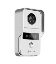Tellur Smart WiFi Video DoorBell 1080p Ασύρματο Κουδούνι Πόρτας με Κάμερα & Wi-Fi σε ασημί χρώμα FullHD (TLL331511)