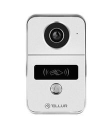 Tellur Smart WiFi Video DoorBell 1080p Ασύρματο Κουδούνι Πόρτας με Κάμερα & Wi-Fi σε ασημί χρώμα FullHD (TLL331511)