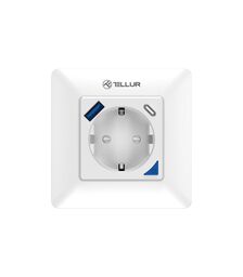 Tellur Smart WiFi Έξυπνη Πρίζα Ρεύματος 3600W / 16A με ενσωματωμένες θύρες 1xUSB 18W & 1xUSB-C PD 20W σε λευκό (TLL331531)