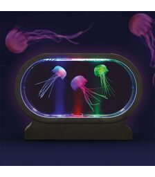 The Source Oval Mini Jellyfish Lamp – Mini Οβαλ Φωτιστικό LED με τρεις χαριτωμένες μέδουσες που παράγει υπνωτιστικό θέαμα