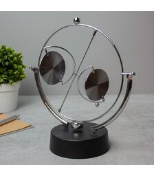 The Source Perpetual Mobile - Επιτραπέζιο αεικίνητο 3D διακοσμητικό για το γραφείο - Μαύρο / Χρώμιο