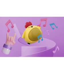 Forever Sweet Animal ABS-100 Chicken Bluetooth Speaker Ασύρματο Ηχείο Bluetooth 3W – Chicky Yellow