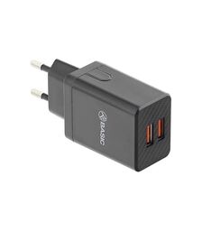 Tellur Dual USB Wall Charger 2.4A Φορτιστής δύο θυρών (2xUSB), σε μαύρο χρώμα