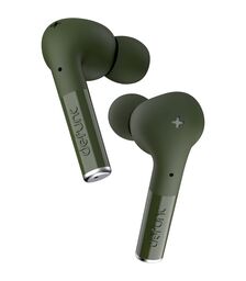 Defunc TRUE ENTERTAINMENT Bluetooth 5.2 Ασύρματα True Wireless Ακουστικά με θήκη (πράσινο)