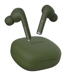Defunc TRUE ENTERTAINMENT Bluetooth 5.2 Ασύρματα True Wireless Ακουστικά με θήκη (πράσινο)
