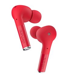 Defunc TRUE ENTERTAINMENT Bluetooth 5.2 Ασύρματα True Wireless Ακουστικά με θήκη (κόκκινο)