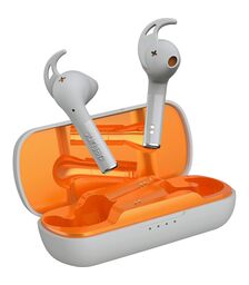 Defunc TRUE SPORT Bluetooth 5.2 Ασύρματα Αθλητικά True Wireless Ακουστικά με θήκη (ασημί)