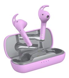 Defunc TRUE SPORT Bluetooth 5.2 Ασύρματα Αθλητικά True Wireless Ακουστικά με θήκη (ροζ)