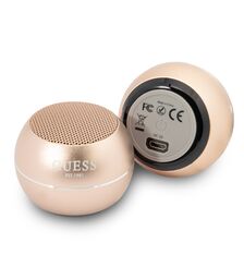Guess Mini Φορητό Αλουμινένιο Ηχείο Bluetooth 3W με 4 ώρες αυτονομία (χρυσό)