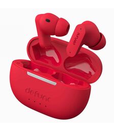 Defunc TRUE ANC Bluetooth 5.3 Ασύρματα True Wireless Ακουστικά με Active Noise Cancellation και θήκη (κόκκινο)