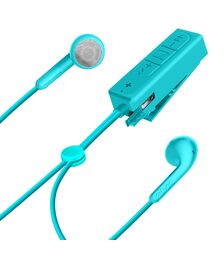 Defunc BASIC TALK In-Ear Bluetooth Earbuds Ασύρματα Ακουστικά σε cyan χρώμα