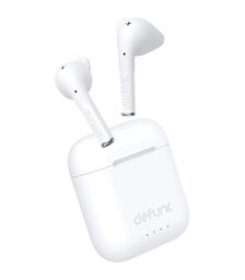 Defunc TRUE TALK Bluetooth 5.2 Ασύρματα True Wireless Ακουστικά με θήκη (λευκό)