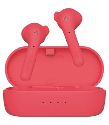 Defunc TRUE BASIC Bluetooth 5.2 Ασύρματα True Wireless Ακουστικά με θήκη (κόκκινο)