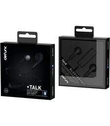 Defunc PLUS TALK In-Ear Bluetooth Earbuds Ασύρματα Ακουστικά σε μαύρο χρώμα