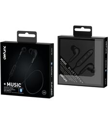 Defunc PLUS MUSIC In-Ear Bluetooth Earbuds Ασύρματα Ακουστικά σε μαύρο χρώμα