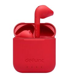 Defunc TRUE GO SLIM Bluetooth 5.2 Ασύρματα True Wireless Ακουστικά με θήκη (κόκκινο)