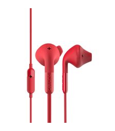 Defunc PLUS HYBRID In-Ear Earbuds Ενσύρματα Ακουστικά σε κόκκινο χρώμα