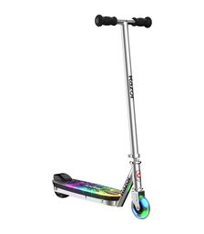 Razor Παιδικό Ηλεκτρικό Πατίνι Color Rave με μέγιστη ταχύτητα 12 km/h κατάλληλο για παιδιά 8 ετών και άνω σε χρώμα Silver