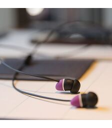 Allocacoc earBeans |Bass| Ελαφριά ακουστικά σε σχήμα φασολιού (μωβ)