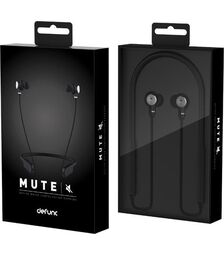 Defunc MUTE Neck-band Earbuds Ασύρματα Ακουστικά με Active Noise Cancellation σε μαύρο χρώμα