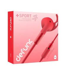 Defunc PLUS SPORT In-Ear Earbuds Ενσύρματα Ακουστικά σε κόκκινο χρώμα