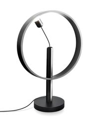 DesignNest Enso Floating Lamp Σφαιρική διακοσμητική λάμπα διαμέτρου 30 εκατοστών με ροοστάτη αφής (Μαύρο)