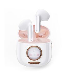 XO G6 TWS Earbuds Bluetooth Handsfree Ακουστικά με Θήκη Φόρτισης Λευκά (Pet Series)