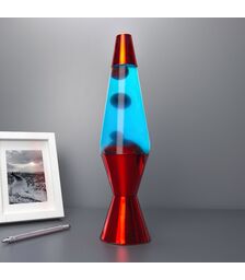 The Source – Blue Molten Λάμπα Λάβας LED με Μεταλλική Βάση