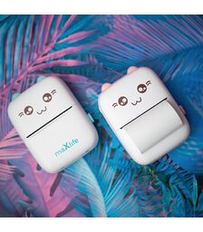 Maxlife Bluetooth thermal printer MXTP-100 pink - Παιδική ψηφιακή φωτογραφική μηχανή στιγμιαιας εκτύπωσης σε Μπλέ χρώμα